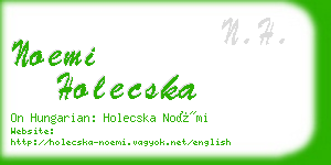 noemi holecska business card